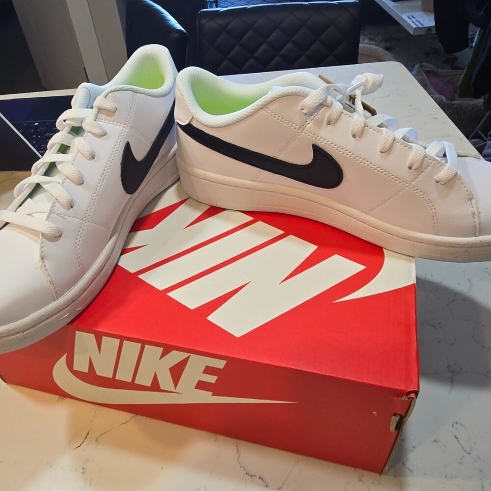 Nike Court Royale 2 Next Nature DH3160-101 Men's White Leather Sneaker Shoes 10 - Picture 4 of 14